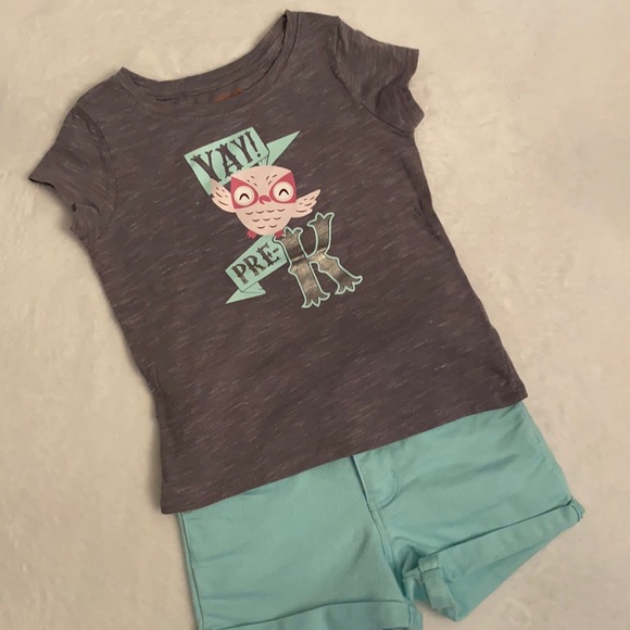 Target “Yay! Pre-K” Outfit {Lot of top & shorts}